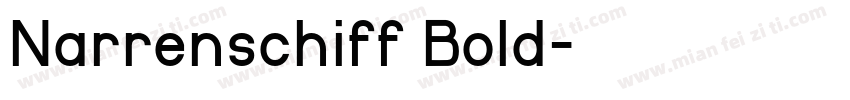 Narrenschiff Bold字体转换